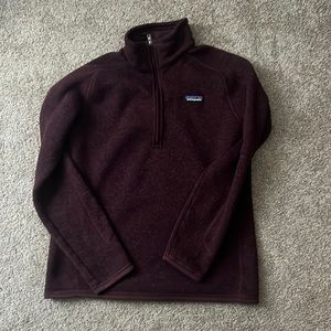 Large maroon Patagonia zip up